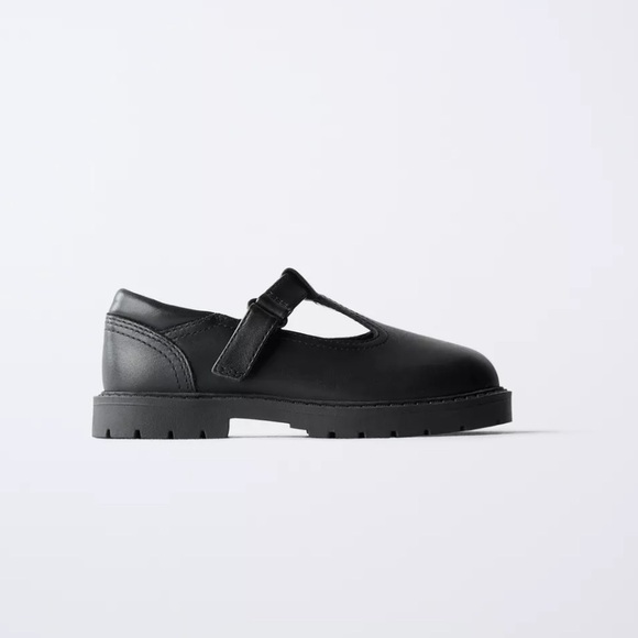 Zara Kids NWT leather black mary jane school shoes 6552/630 - Picture 7 of 13